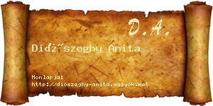 Diószeghy Anita névjegykártya